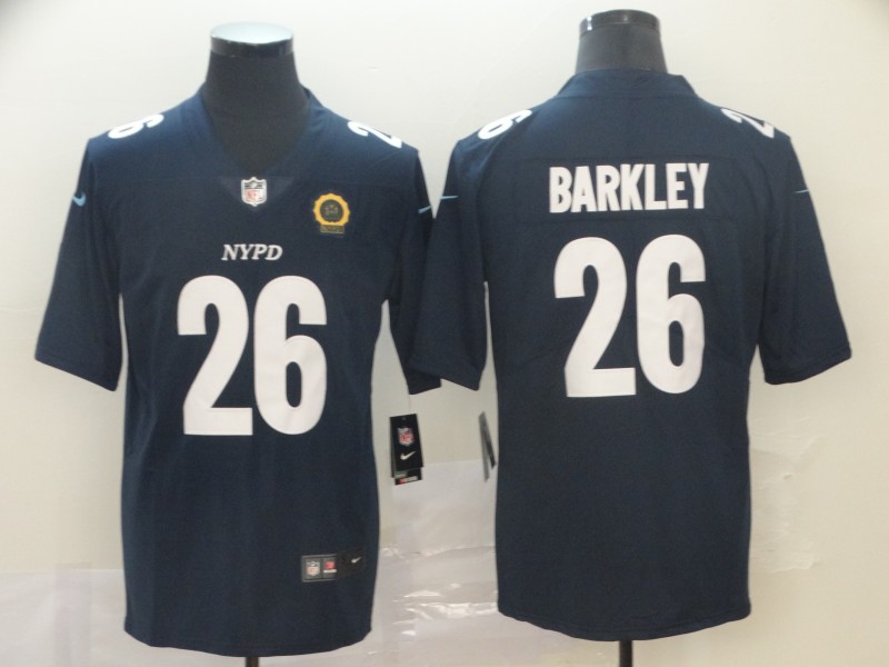 Men's New York Giants Saquon Barkley #26 Navy City Edition Jersey